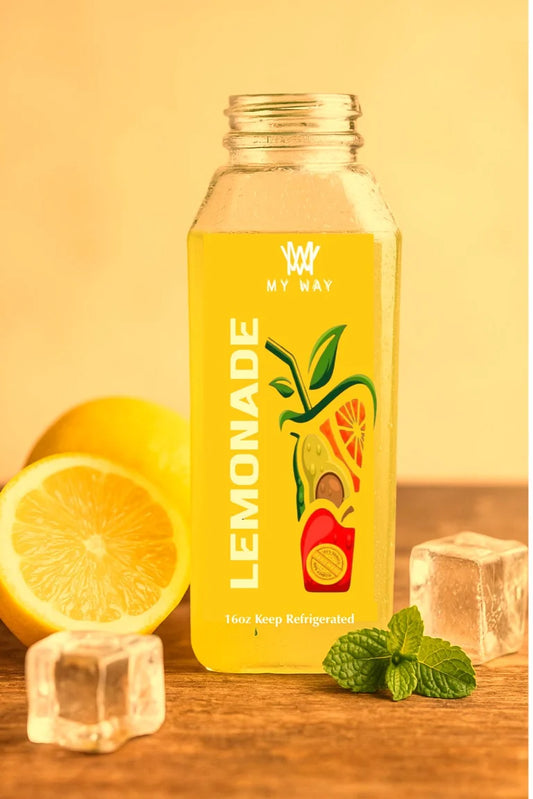 MYWAY Pure Lemonade – Fresh-Squeezed, All-Natural, Real Lemon Juice (16oz)